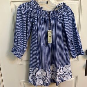 Sophie Catalou Embroidered Kara Dress, NEW WITH TAGS